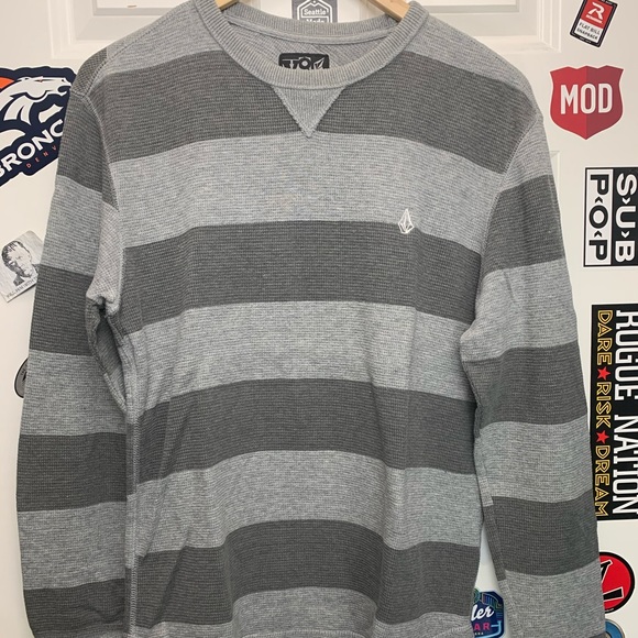 volcom striped sweater